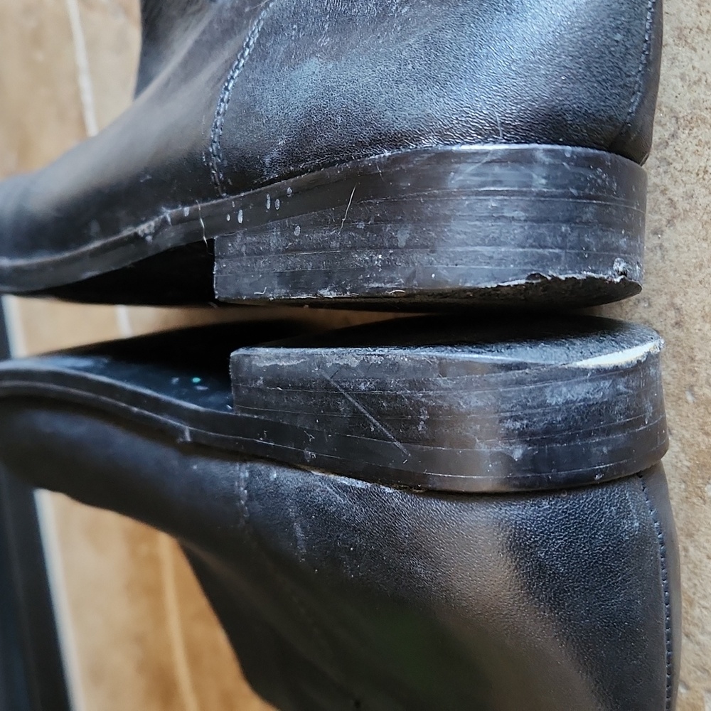 Ralph Lauren black and tan riding boots size 7.5 - Picture 9 of 16